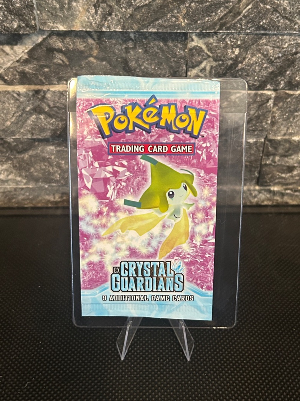 Pokemon EX Crystal Guardians EMPTY Booster‎ Pack 2006 Jirachi Art
